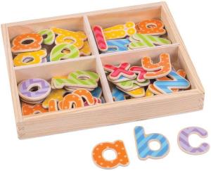 Lettere magnetiche in legno, giocattoli didattici Bigjigs toys