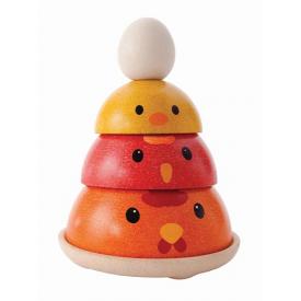 Gioco da impilare in legno - Chicken Nesting