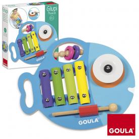 Gioco musicale 3in1 in legno pesciolino