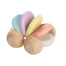 Macchina giocattolo in legno colori pastello