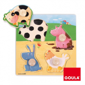 Puzzle Animali della Fattoria (4 pezzi)